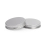 Wholesale 50g 80g Plastic Jar Metal Lid Round Cosmetic Jars Plastic Jars with Aluminum Cap