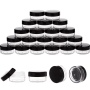 10g Clear Black Blue Pink Plastic Round Sample Cream Container Empty Cosmetic Jar