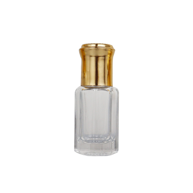 High End 3ml 6ml 12ml Empty Essential Oil Roll on Glass Vial  Bottle with Gold Lids