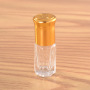 High End 3ml 6ml 12ml Empty Essential Oil Roll on Glass Vial  Bottle with Gold Lids