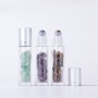 Bamboo Cover 10ml Crystal Jade Ball Glass Dispenser Bottle Essential Oil Bottle Perfume 5ml Roller Bottles for Essential Oils