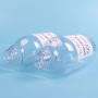 Customizable 500ml Transparent PET Plastic Shampoo Bottles with Bamboo Collar and White Pump
