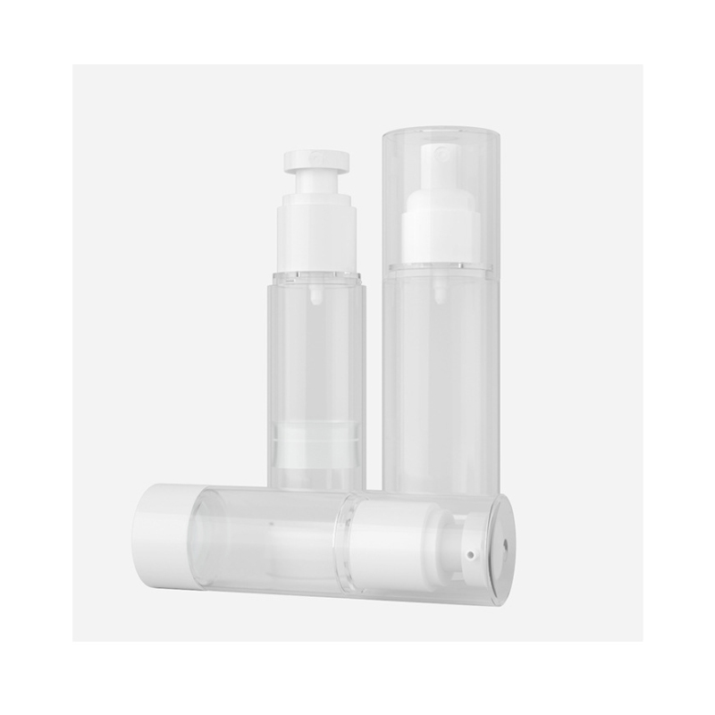 15ml 30ml 50ml 80ml 100ml AS Airless Sunscreen Lotion Bottle  with Pump Sprayer Cosmetics Set for Traveling