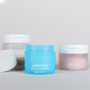 Custom Color PP Plastic Empty Jars Container with Flip Lid for Beauty Cotton Pads and Skincare Products