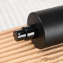 High Luxury 30ml 50ml Matte Black Round Flat Shoulder Glass Spray Perfume Bottle
