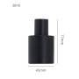 High Luxury 30ml 50ml Matte Black Round Flat Shoulder Glass Spray Perfume Bottle