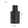 High Luxury 30ml 50ml Matte Black Round Flat Shoulder Glass Spray Perfume Bottle