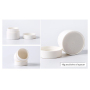 Large and Small White Round Shape PP Plastic Cosmetic Makeup Face Cream Jar