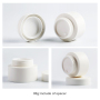 Large and Small White Round Shape PP Plastic Cosmetic Makeup Face Cream Jar
