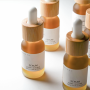 Skincare Hair Oil Bottles 0.5 oz Empty Glass Dropper Bamboo Cap 15ml 30ml 60ml for Skin Care Serums