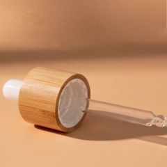 Skincare Hair Oil Bottles 0.5 oz Empty Glass Dropper Bamboo Cap 15ml 30ml 60ml for Skin Care Serums