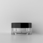 Portable Eye Cream Jar PS Material 3g 5g Transparent Plastic Jar With Colorful Lid square Cosmetic Jars