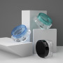 Portable Eye Cream Jar PS Material 3g 5g Transparent Plastic Jar With Colorful Lid square Cosmetic Jars