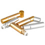 Empty Electroplate Gold Bottles Essential Oils 5ml Roller Bottles for Oils Round Luxury Sample Roll on Bottle