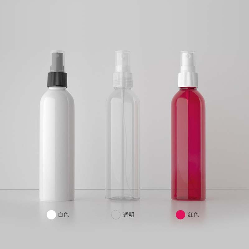 White Red & Amber for Clear 250ml/200ml/150ml Plastic Mist Spray Pump Bottle Multipurpose Squeeze for Skin Care Packaging Stock