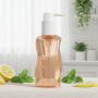 Free Sample Ready Stock 100ml 150ml 200ml 250ml PET Pump Bottle Unique Shape Refillable Body Oil Container with Sprayer