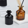 Empty Diffuser Packaging Matte Black 150ml 250ml Amber Fragrance Oil Bottle Glass Bottles for Fragrance