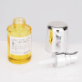 30ml Press the Emulsion Bottle Skin Care Cream in clear Yellow and Green with Silver Pump Cap