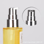 30ml Press the Emulsion Bottle Skin Care Cream in clear Yellow and Green with Silver Pump Cap