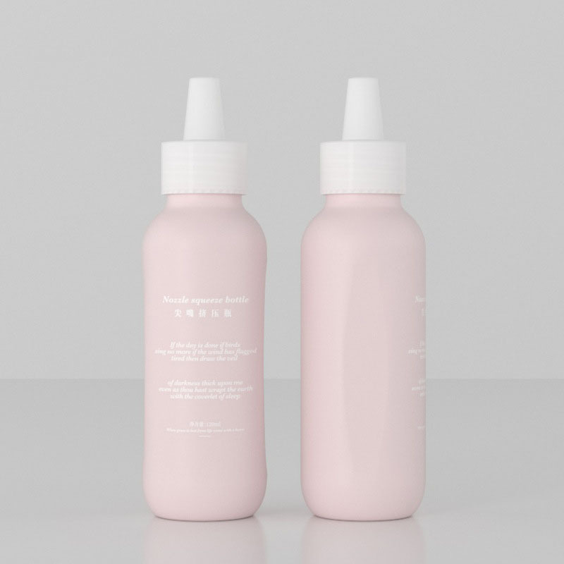Hot Sale 2oz PP Beak Cover White Round 100ml Plastic Bottle Packaging Squeeze Skincare Cosmetic Bottle