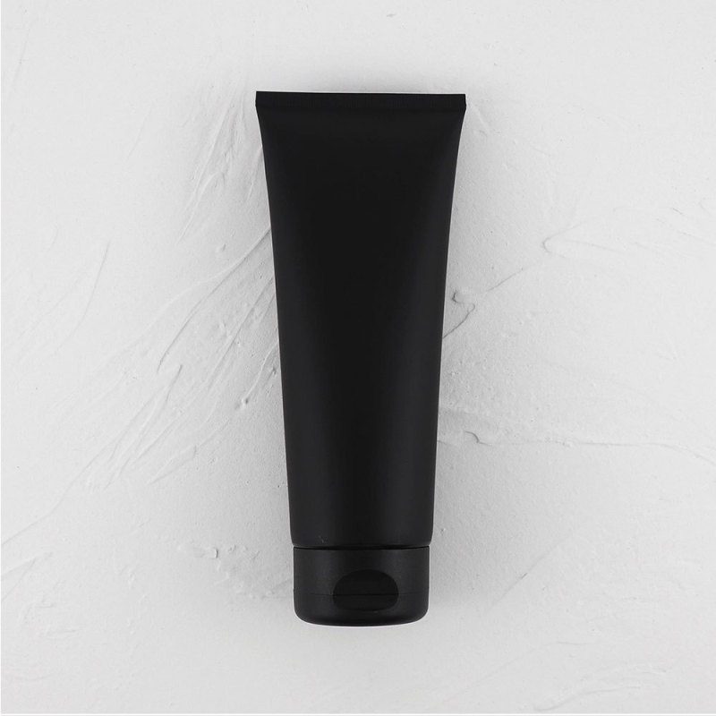 Matte Black 150G/200G Squeeze Cosmetic Empty Plastic Tubes with Screw Cap for Eye Cream Lotion Hand Cream Packaging Gift Idea
