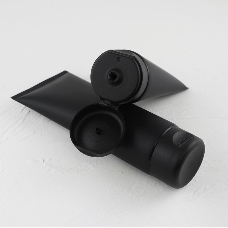 Matte Black 150G/200G Squeeze Cosmetic Empty Plastic Tubes with Screw Cap for Eye Cream Lotion Hand Cream Packaging Gift Idea