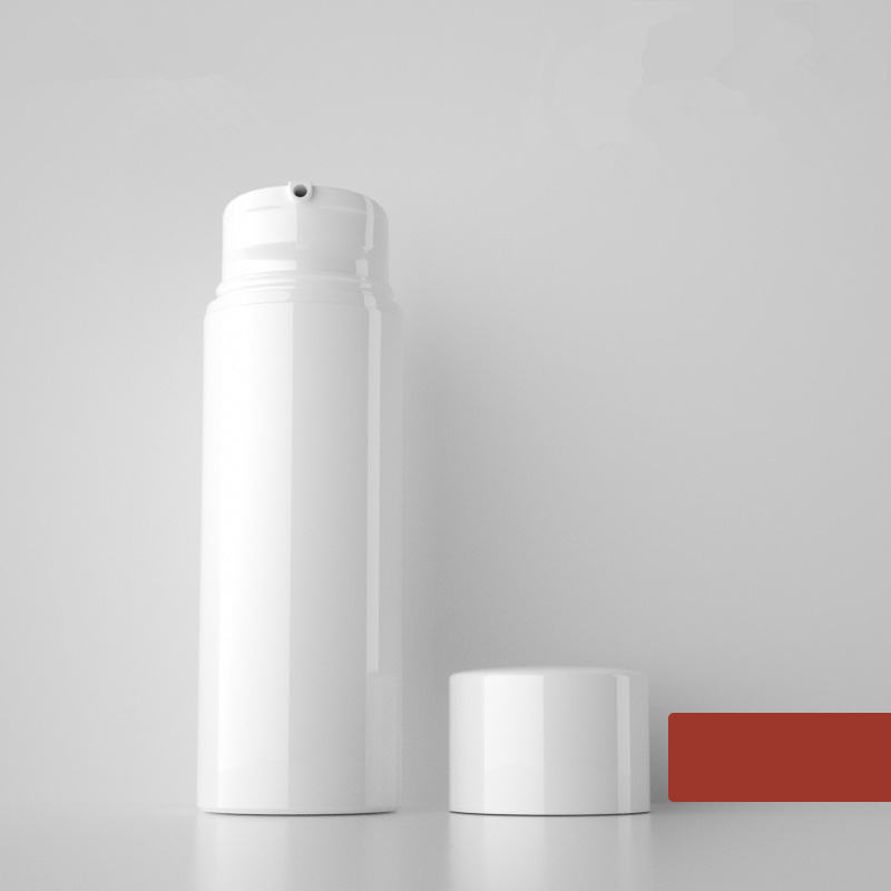 30ML White Customizable Airless Refillable Pump Lotion Bottle for Cosmetic With Lid