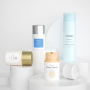 30ML White Customizable Airless Refillable Pump Lotion Bottle for Cosmetic With Lid