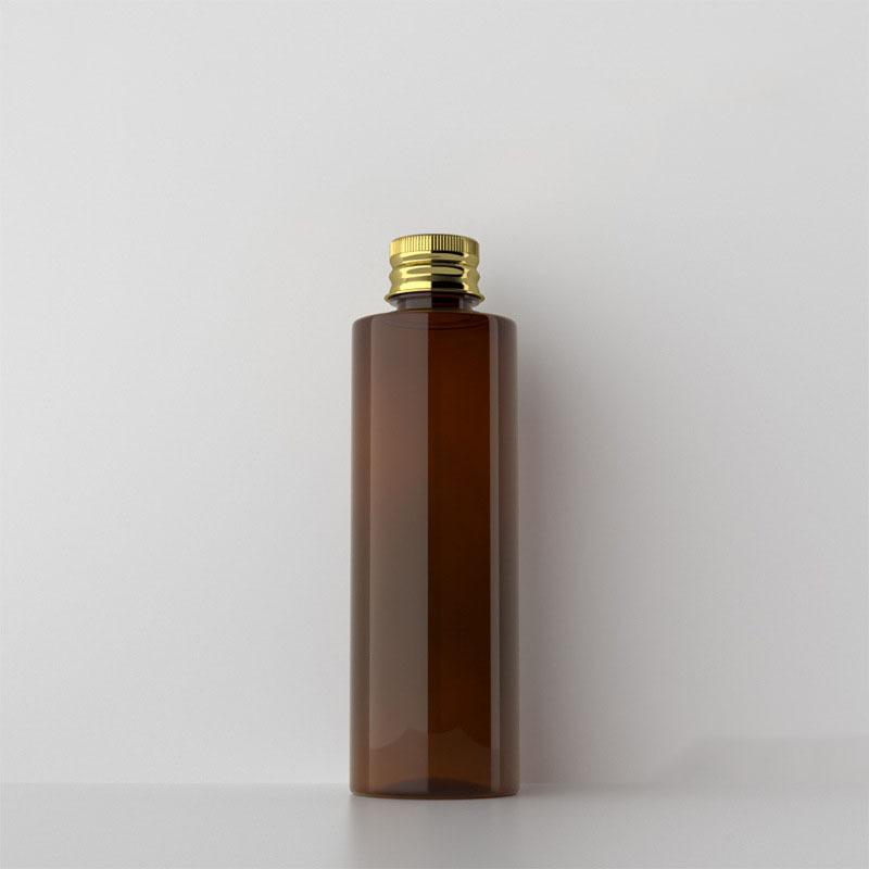 Yuyao Round Empty Skincare Cosmetics Packaging Bottles with Aluminum Cap Custom 8 oz Plastic Lotion Bottle
