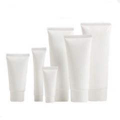 White Facial Cleanser Cosmetic Tubes PE 100ml Plastic Tube for Cosmetics Skincare Squeeze Cosmetic Tubes