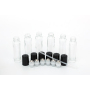 12 Pack 10ml Amber Blue clear Thick Glass Roller Bottles for Oils with Stainless Steel Roller Balls
