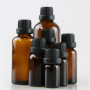 Glass Essential Oil Bottle 10ml Amber Dropper Bottle Bulk Round Skincare Serum Dropper Bottle