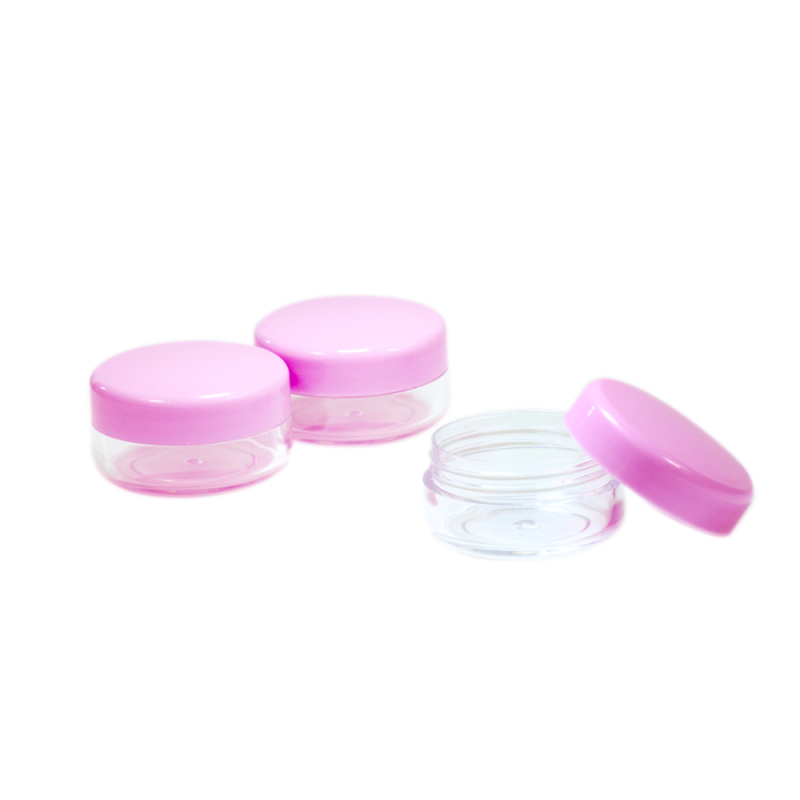 Pink Lid Cheap Price Empty Plastic Mini Cosmetic 3g 5g 10 g Small Plastic Jar