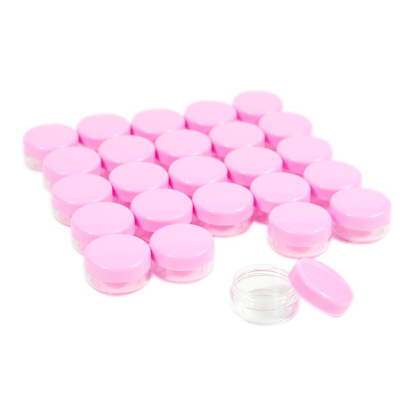 Pink Lid Cheap Price Empty Plastic Mini Cosmetic 3g 5g 10 g Small Plastic Jar