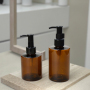 Cosmetic Packaging 150ml 200ml Plastic Lotion Bottle Hair Salon Shampoo Bottle Brown PET Black Gold Silver Lotion Pump Dispenser