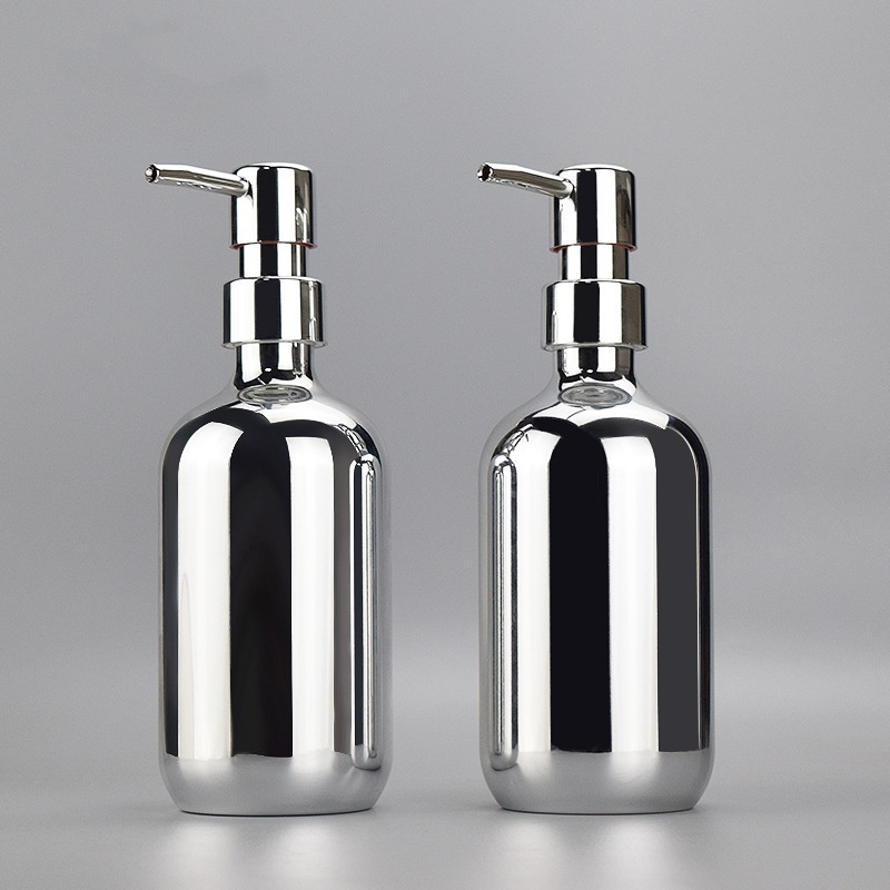 2025 500ml New Style Luxury Unique Plastic Bottle With Pump Aluminum Pet  Plastic Bottles for Cosmetic