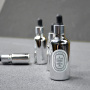 High End 10ml-100ml Glass Essential Oil Empty Body Oil Dispenser Bottle Silver Color Perfume Oil Dropper Bottles for Oil