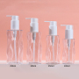 New Arrival High Quality 100ml to 250ml Plastic Lotion Pump Bottle Transparent Frosted PET for Body Oil and Serum
