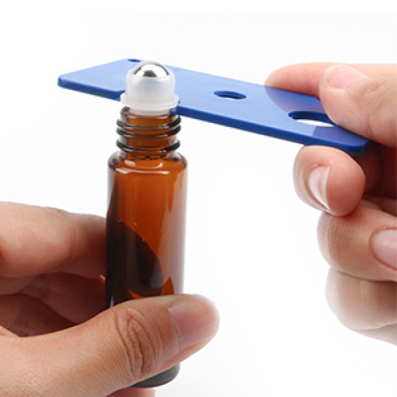 Glass Roller Bottle, 24 Pack 10 ml Amber Essential Oil Roller Bottles with Stainless Steel Roller Balls