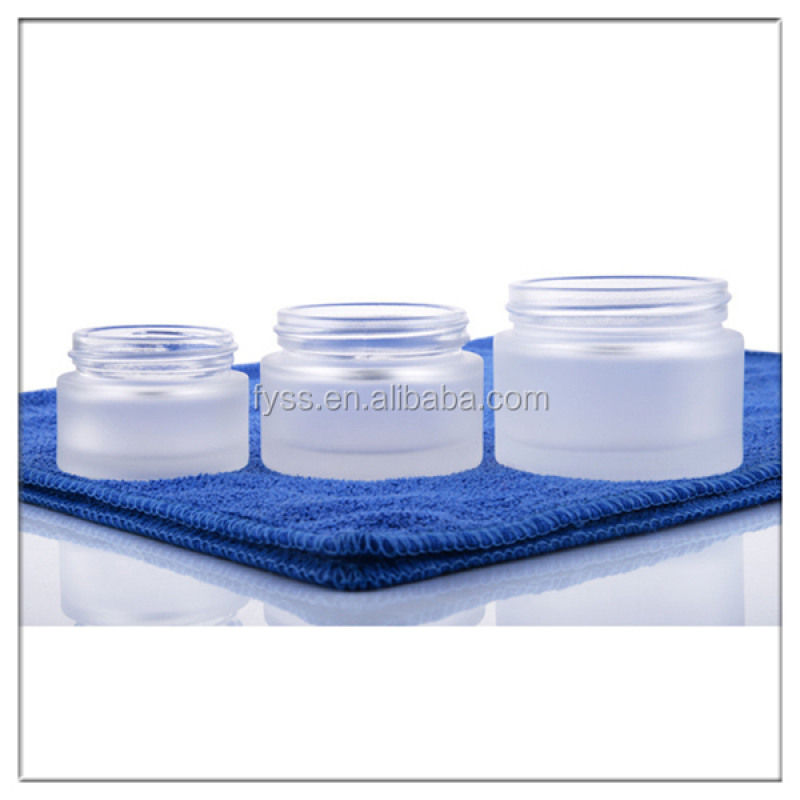 Skin Care Cream 10g 20g 30g 50g Cosmetics Frosted Glass Jar Cream Jar