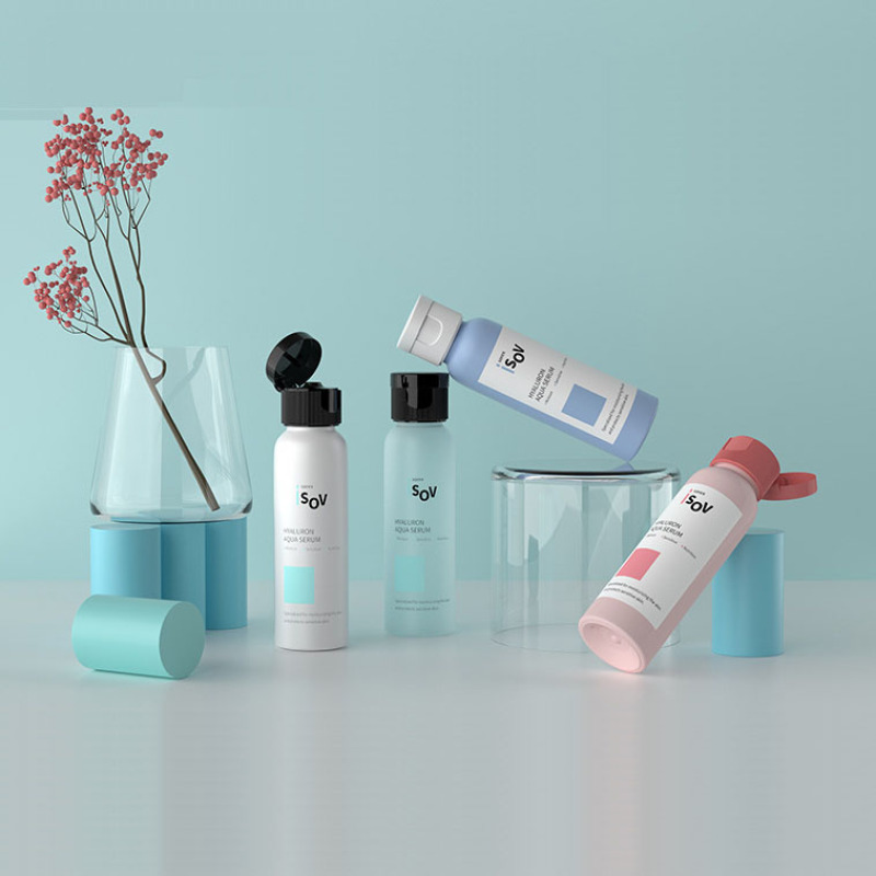 Wholesale Hangzhou 60ml 2oz PET clear Blue Support Customized Colors Skincare Packaging Personal Plastic Bottle
