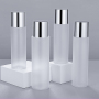 Hot Sale 200ml Frosted Plastic Toner Botte Refillable Empty Skincare Packaging with Threaded Lid for Skin Care Products