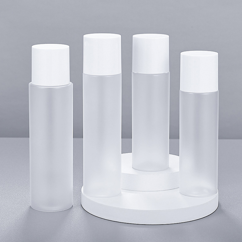 Hot Sale 200ml Frosted Plastic Toner Botte Refillable Empty Skincare Packaging with Threaded Lid for Skin Care Products
