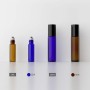 In Stock 10ml Transparent Glass Roller for Ball Perfume Bottles Round Empty Eye Cream Roll on Seal Ingot