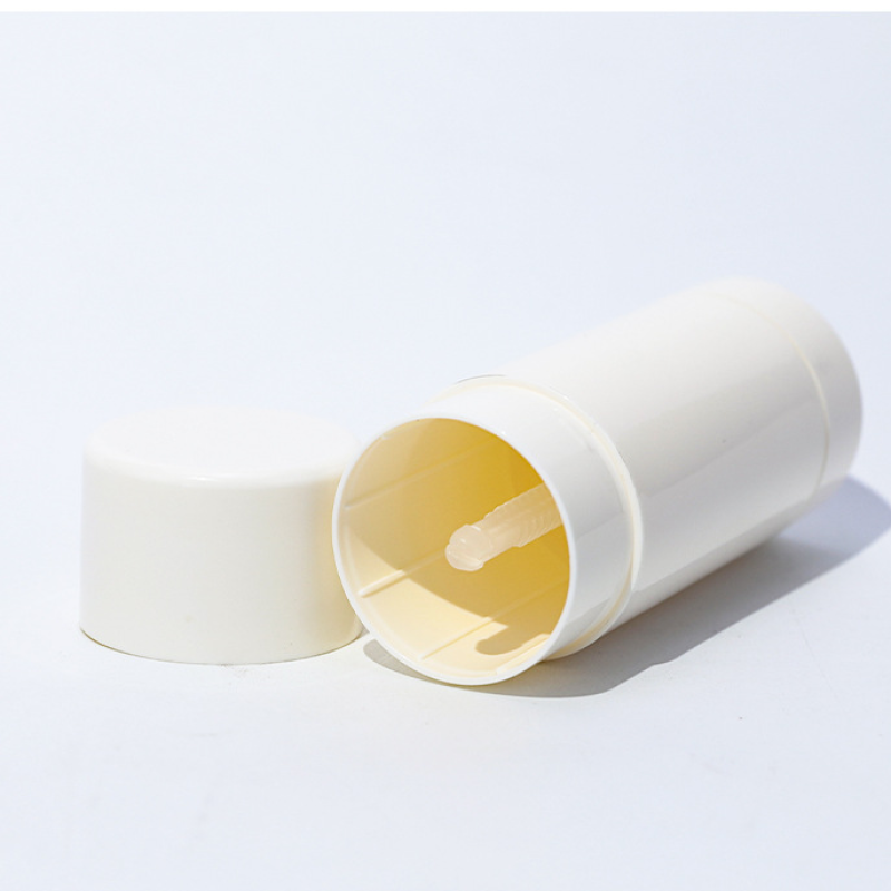 Portable PP Deodorant Stick Container 20g 35g 65g 90g Empty White Twist up Balm Tube Cosmetic Packaging Bottle