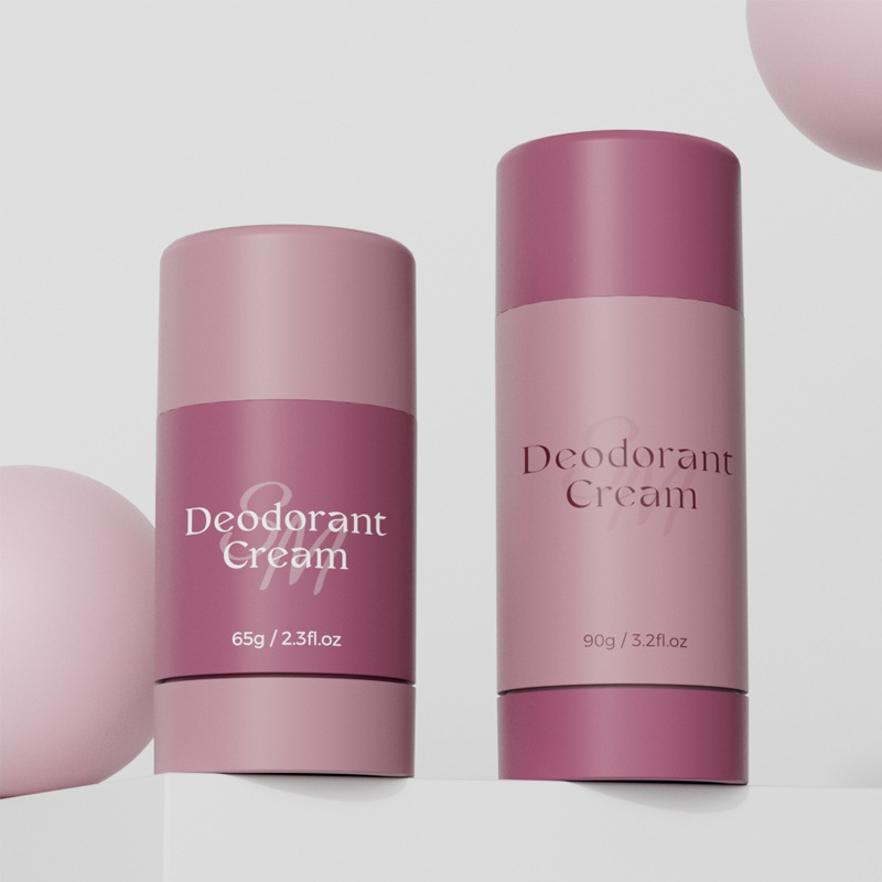 Portable PP Deodorant Stick Container 20g 35g 65g 90g Empty White Twist up Balm Tube Cosmetic Packaging Bottle