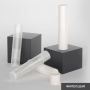 Empty White clear Cosmetics Slim Lipstick Tube Packaging