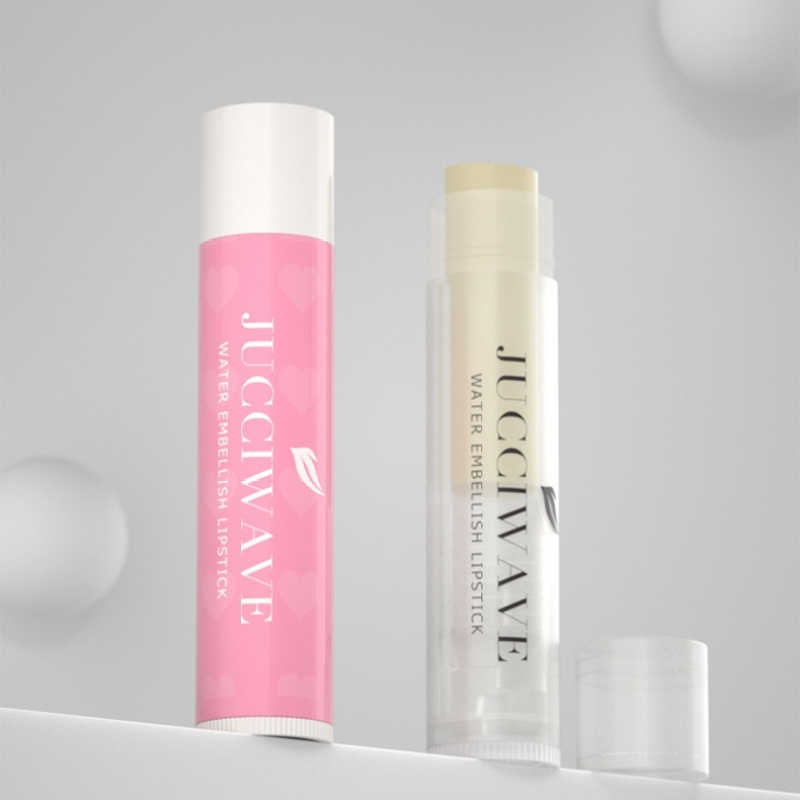 Empty White clear Cosmetics Slim Lipstick Tube Packaging