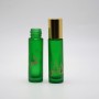 Beautiful 10ml Christmas Tree Elk Pattern Green Essential Oil Roller Bottle Ready to Ship