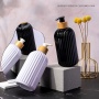 Luxury 500ml Wholesale Body Care Shampoo Bottle for Hair Conditioner Bamboo Press Plastic Bottle